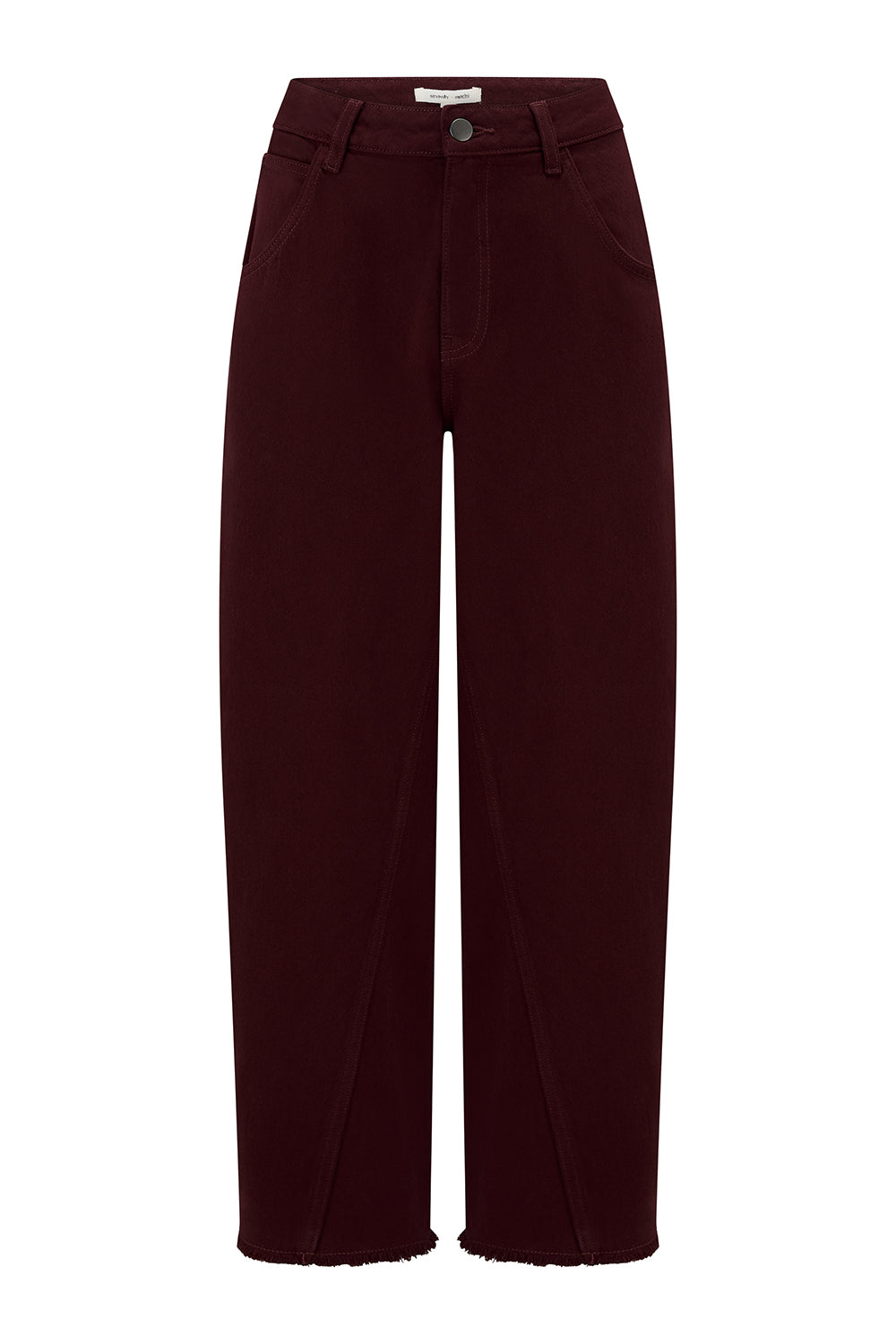 Bo Barrel Leg Twisted Jean in Mulberry