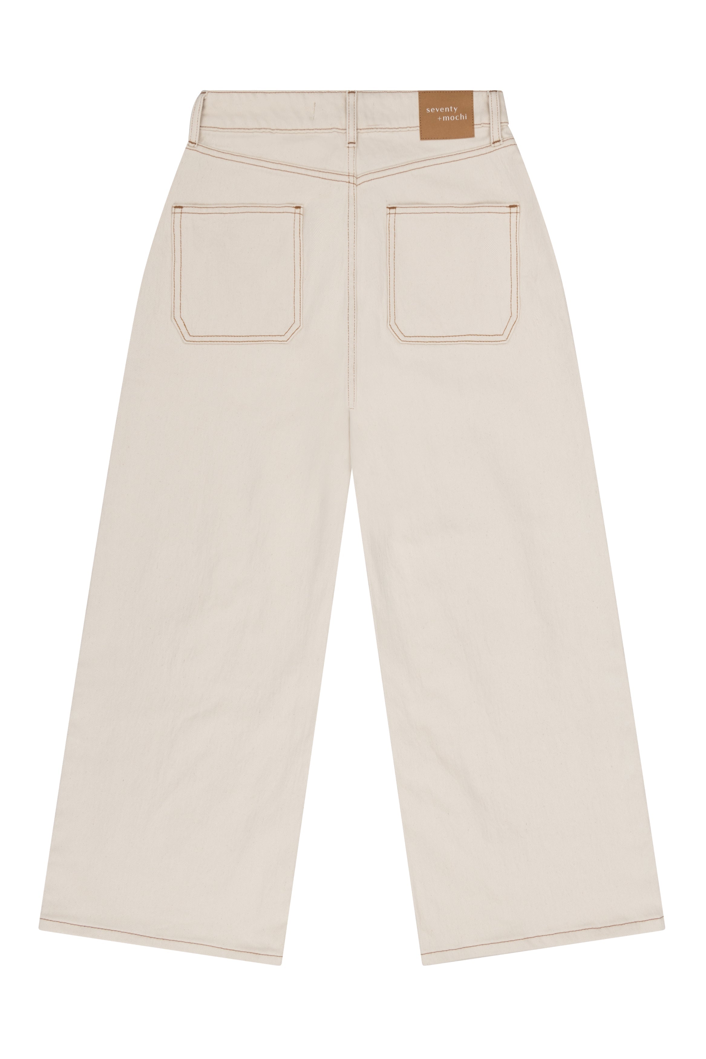 Elodie Jean in Ecru Denim - seventy + mochi