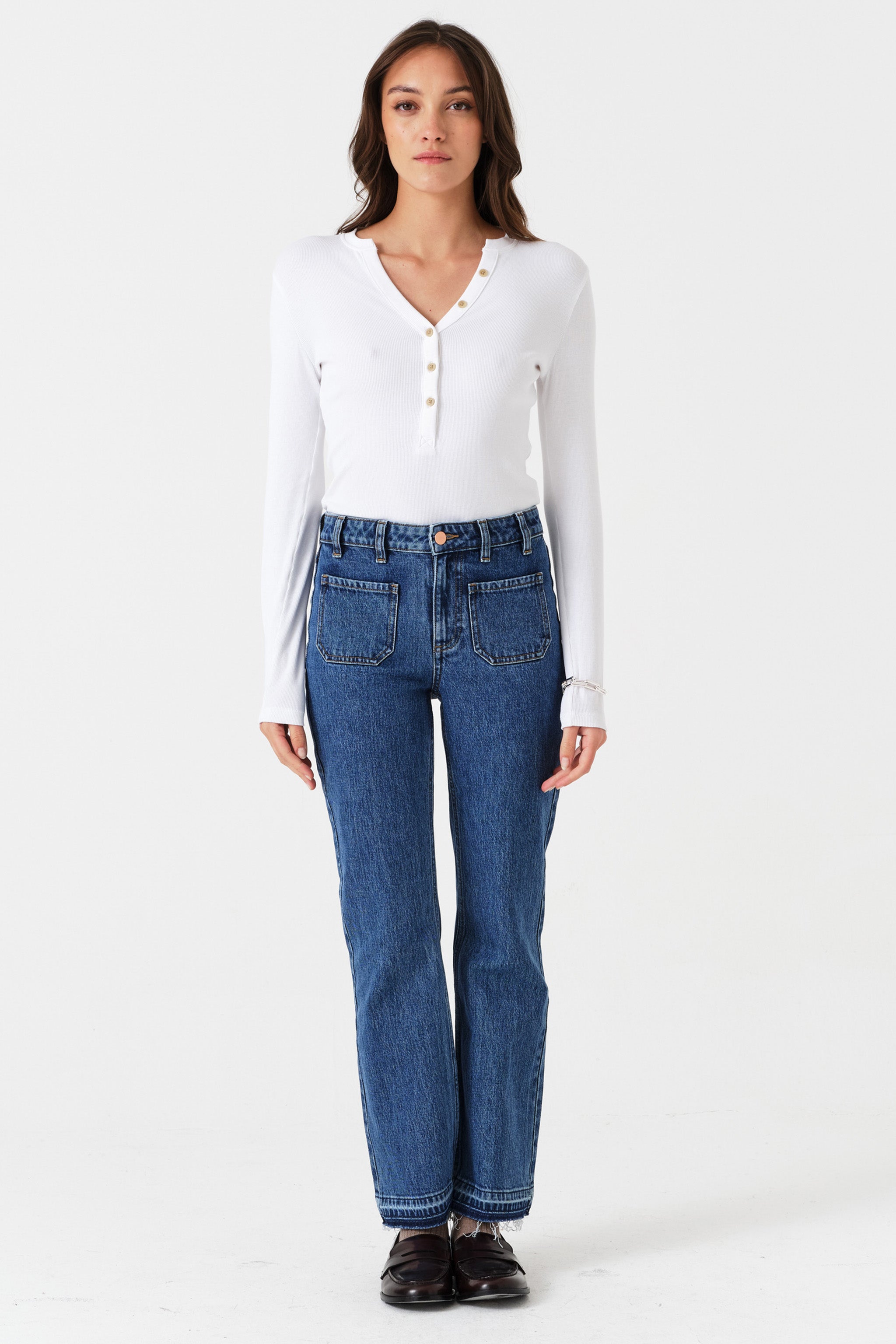 Gigi Kick Flare Jean in Napa