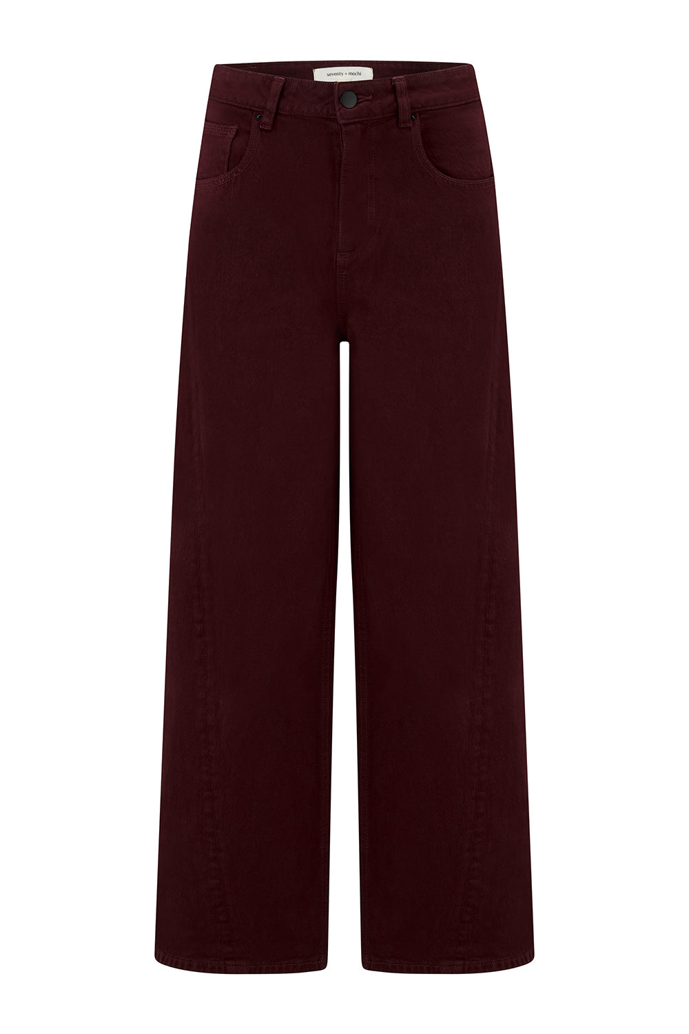 Gracie Twisted Low Rise Jean in Mulberry