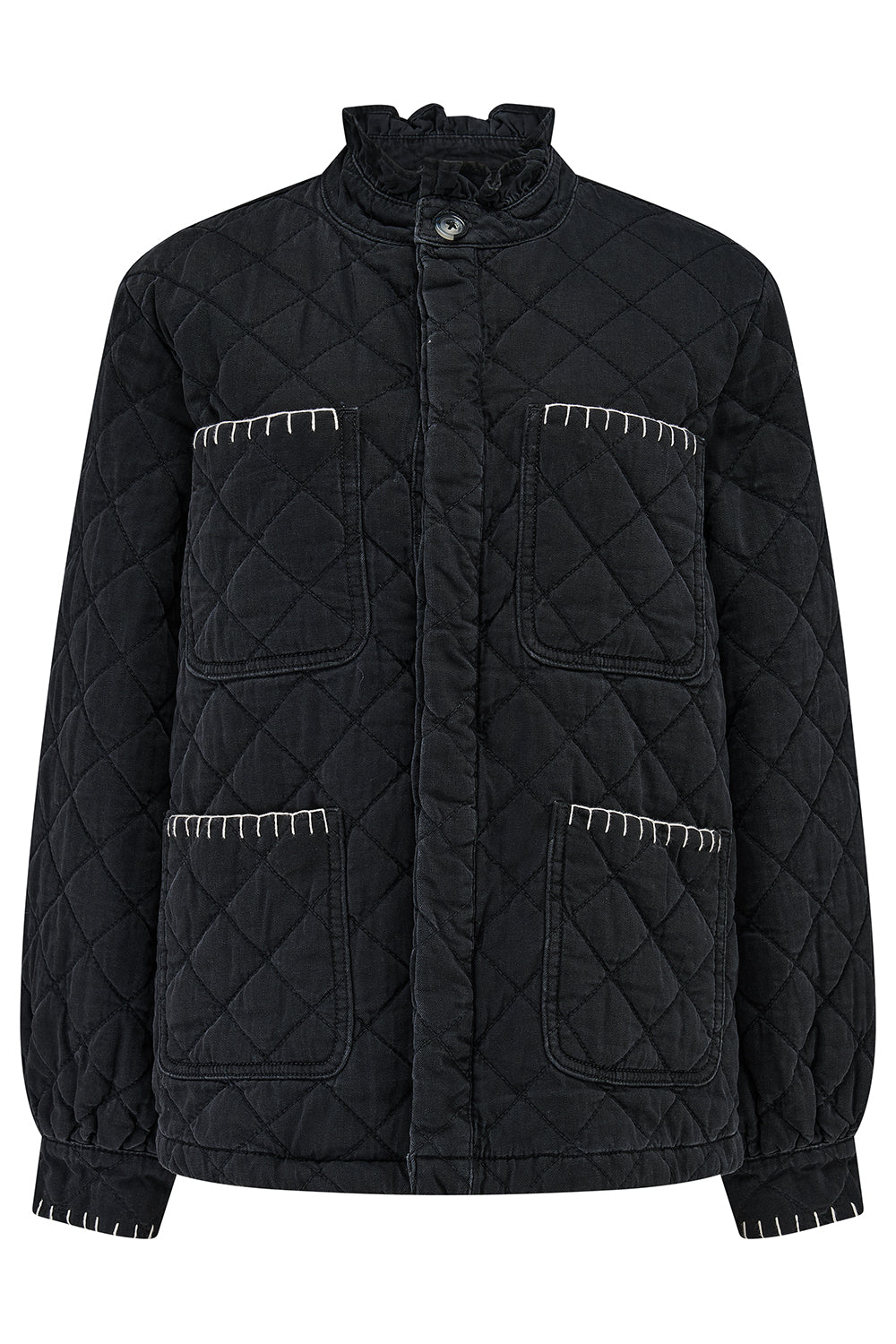 Pablo Quilted Denim Jacket in Fairbanks