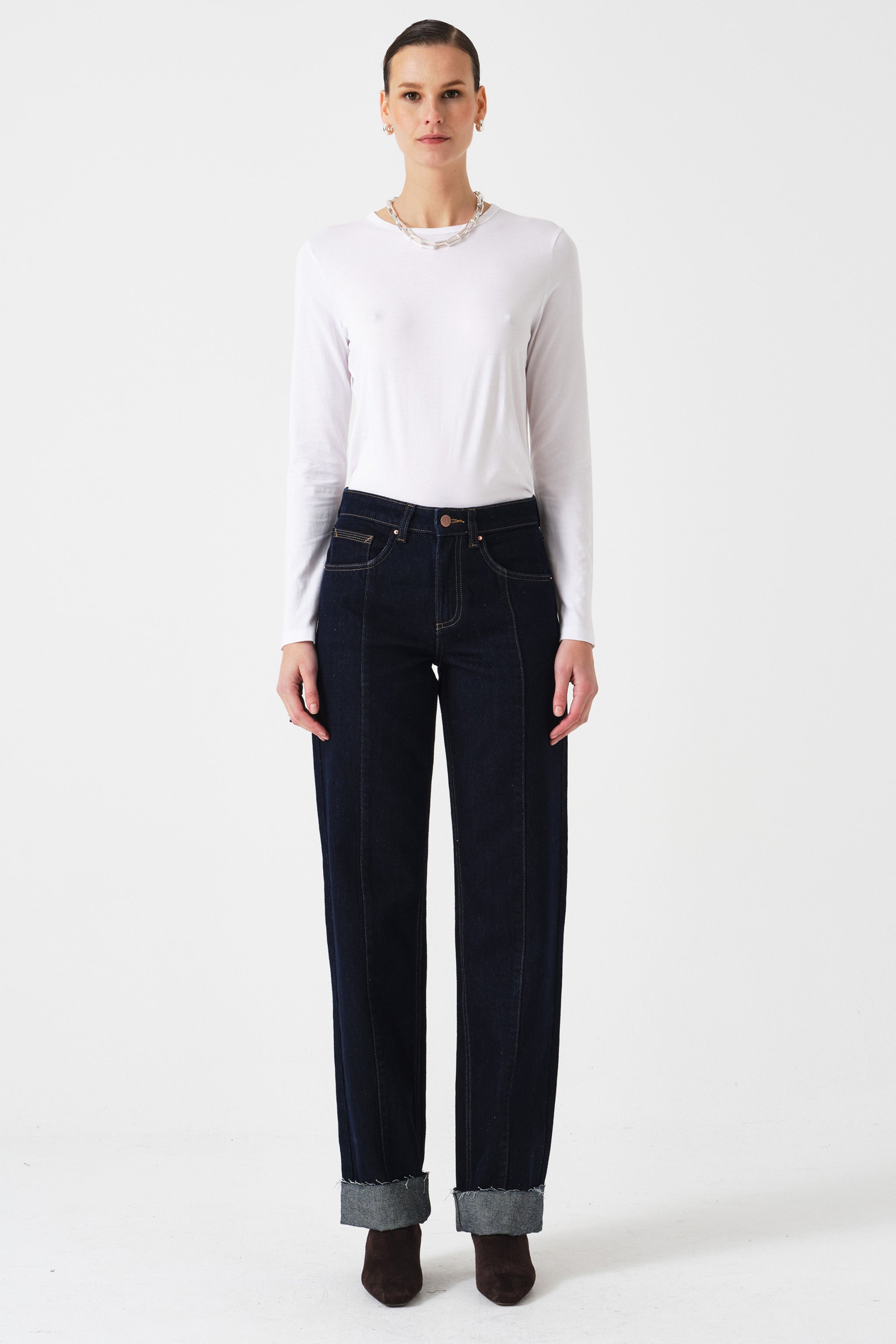 Stevie Turn Up Jean in Blue Moon