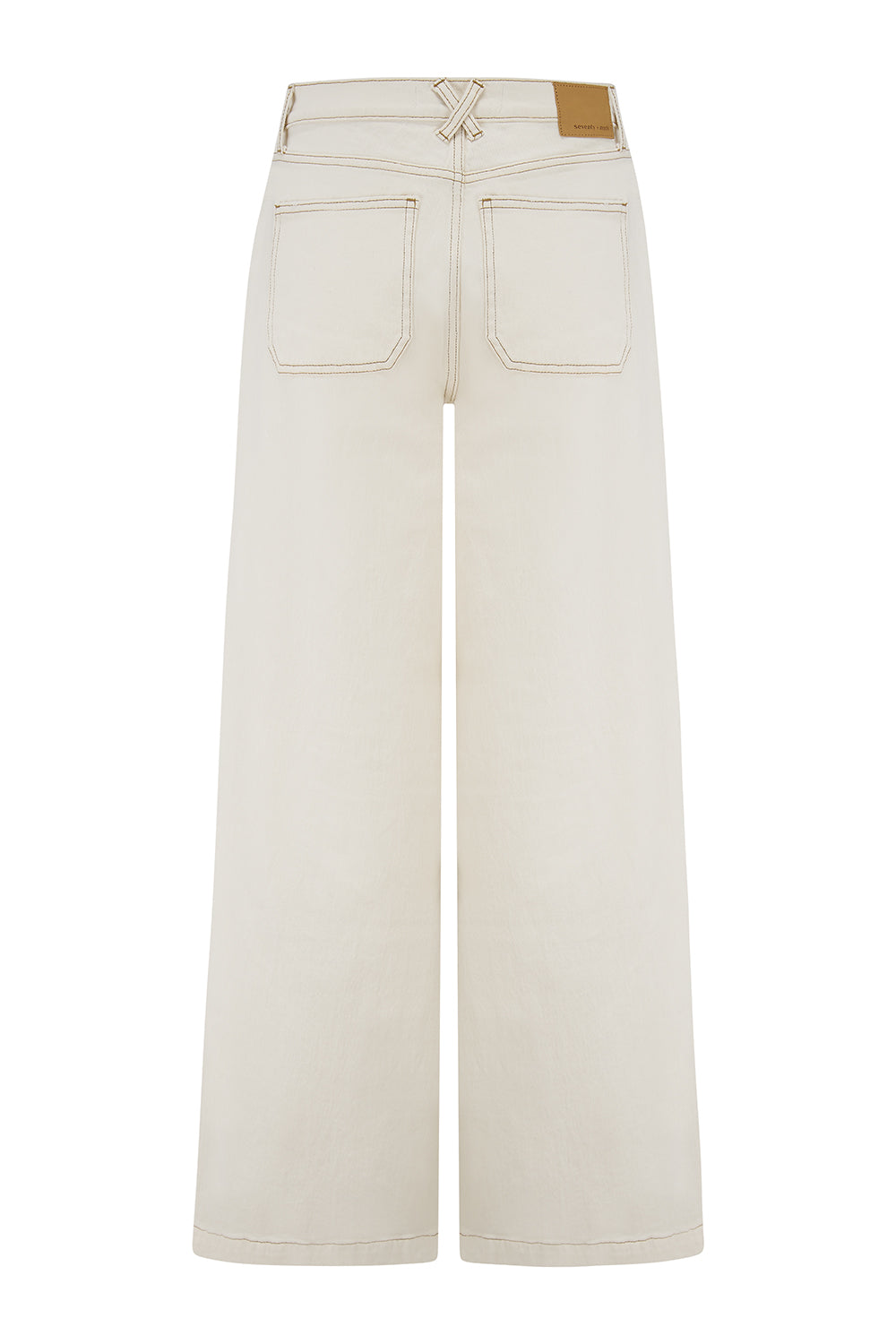Bay Wide Leg Jean in Ecru