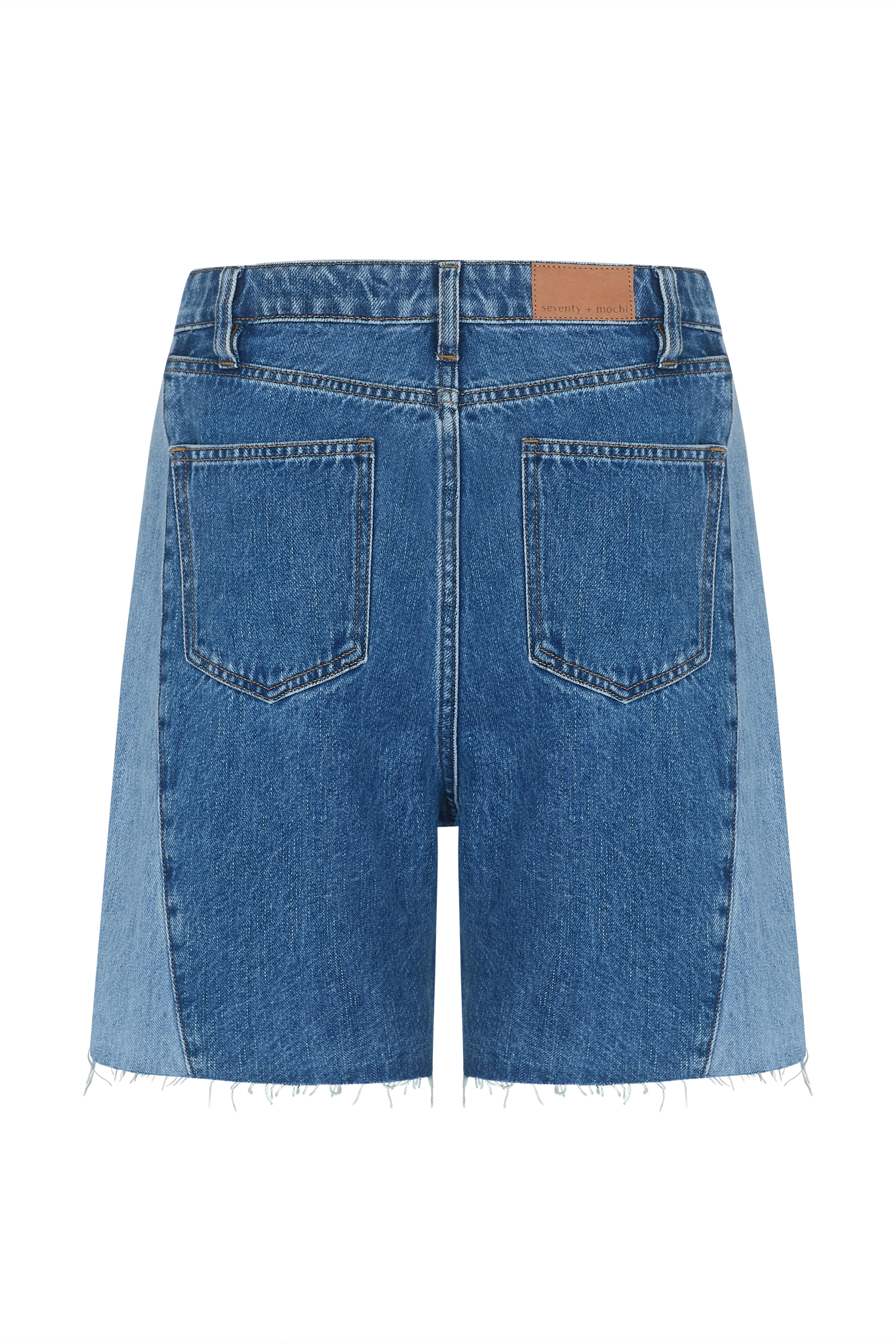 Zoe Short in Two Tone Denim
